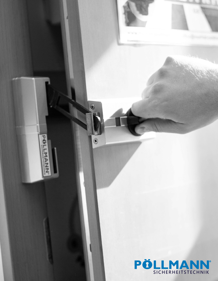 Öffnen in gesicherter Position